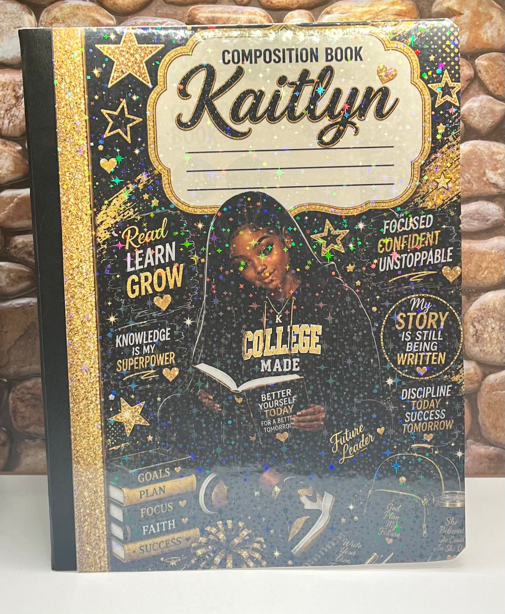 Composition Book College Girl