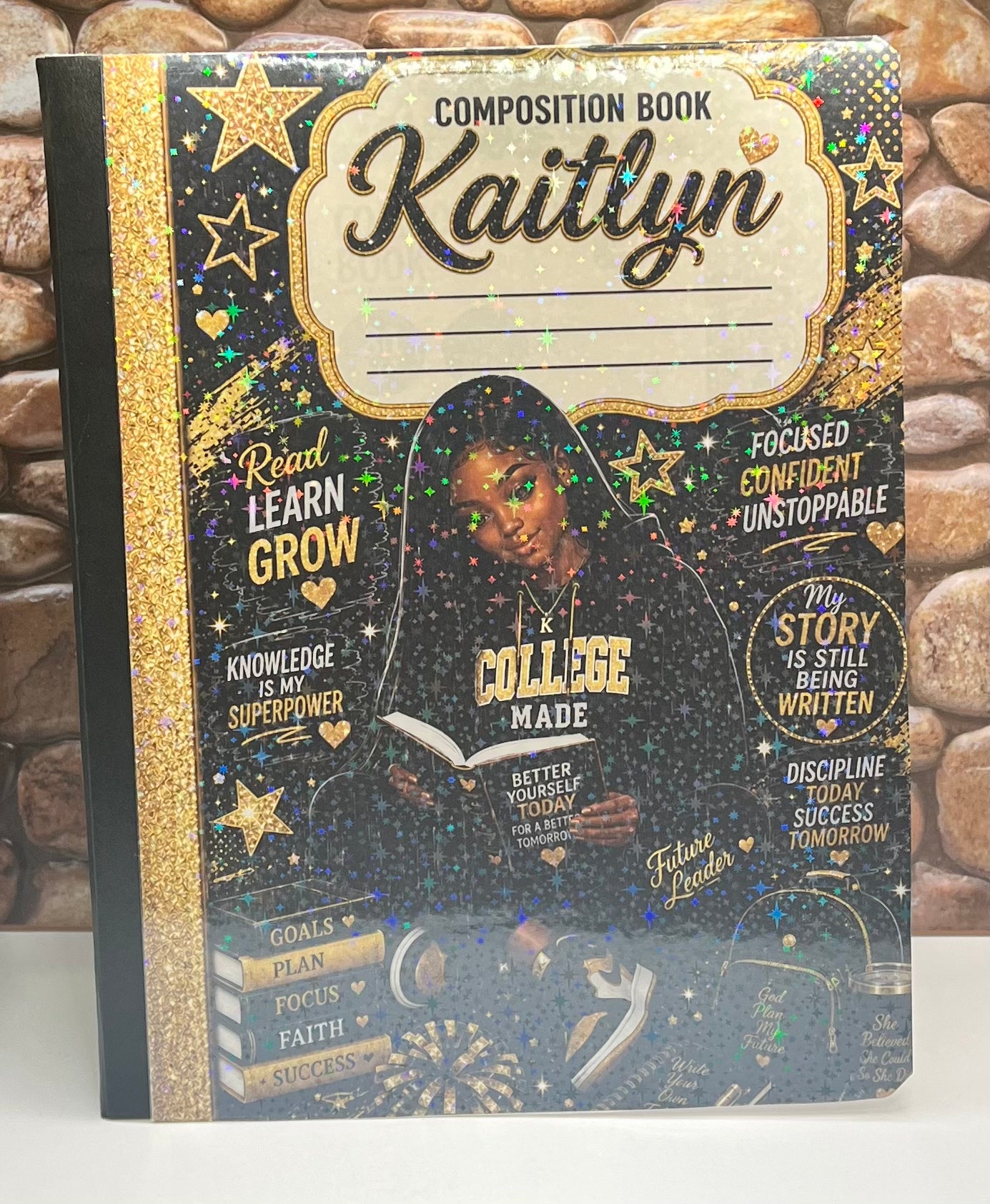 Composition Book College Girl