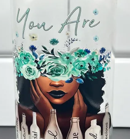 Glass Can You Are…Lady with Flowers